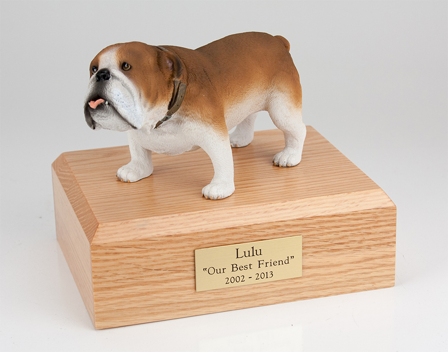 Dog, Bulldog - Figurine Urn