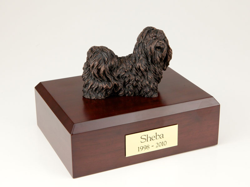 Dog, Shih Tzu, Bronze - Figurine Urn
