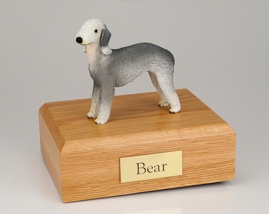 Dog, Bedlington Terrier - Figurine Urn