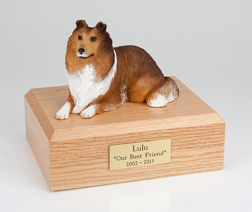 Dog, Collie, Sable - Figurine Urn