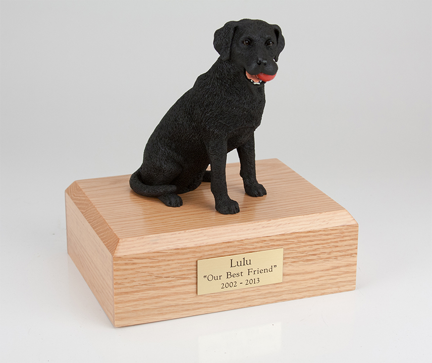 Labrador, Black - Figurine Urn - Click Image to Close
