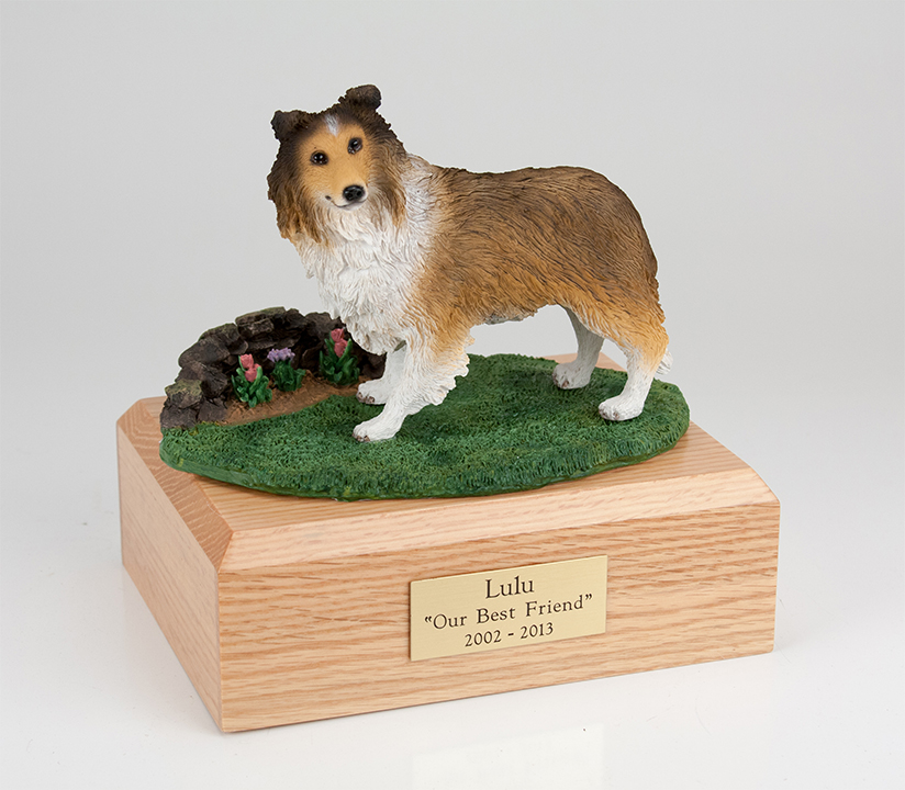 Dog, Sheltie, Sable - Figurine Urn
