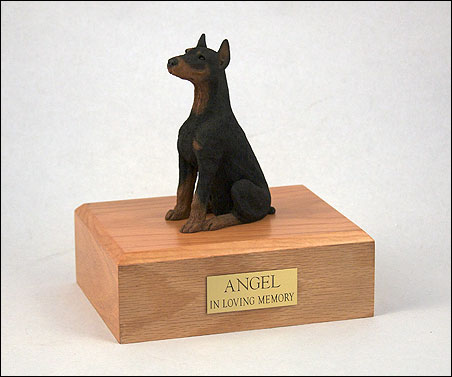 Dog, Doberman - Figurine Urn