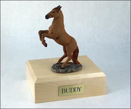 Horse, Chesnut, Rearing - Figurine Urn