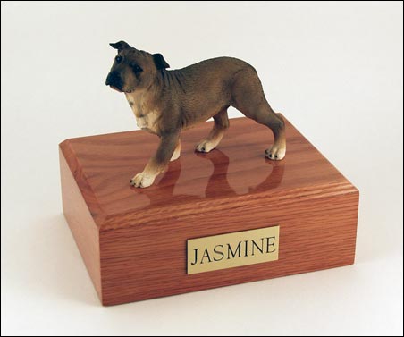 Dog, Staffordshire Terrier, Standing - Figurine Urn