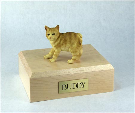 Cat, Manx, Red Taby - Figurine Urn - Click Image to Close