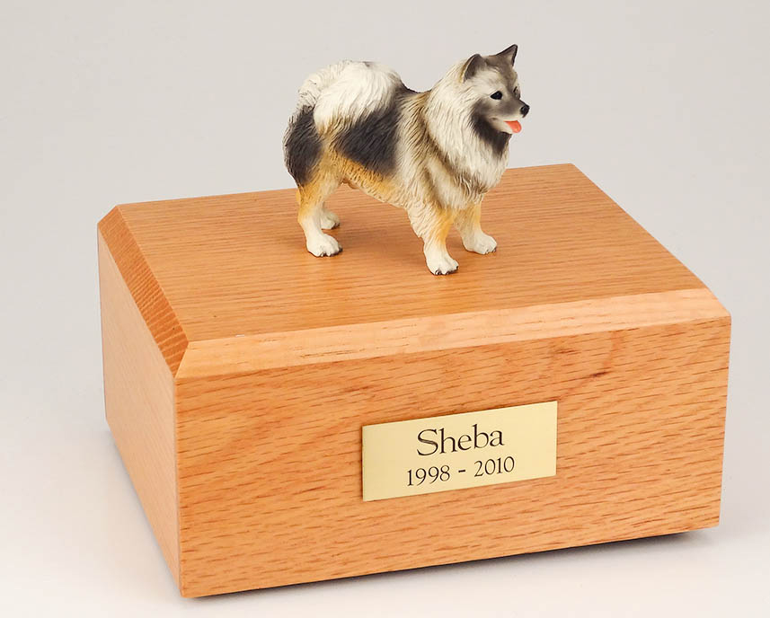 Dog, Keeshond - Figurine Urn