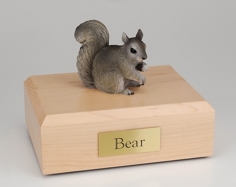 Squirrel Gray - Figurine Urn - Click Image to Close