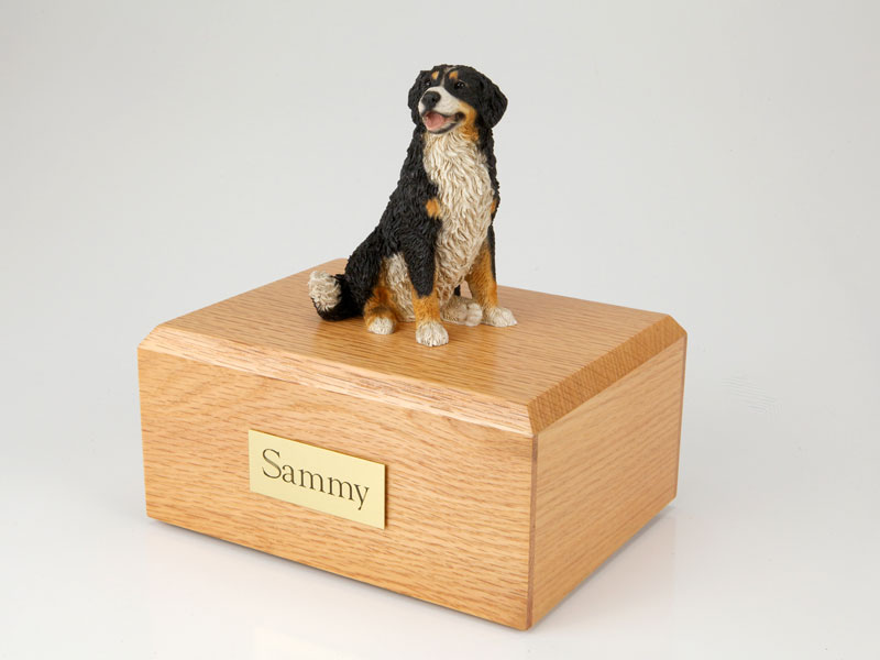 Dog, Bernese Mountain Dog - Figurine Urn - Click Image to Close