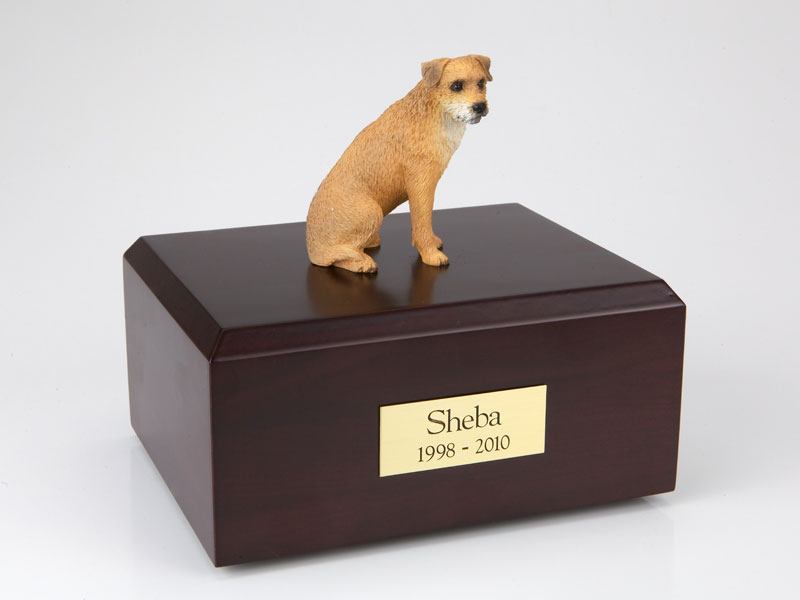 Dog, Border Terrier - Figurine Urn