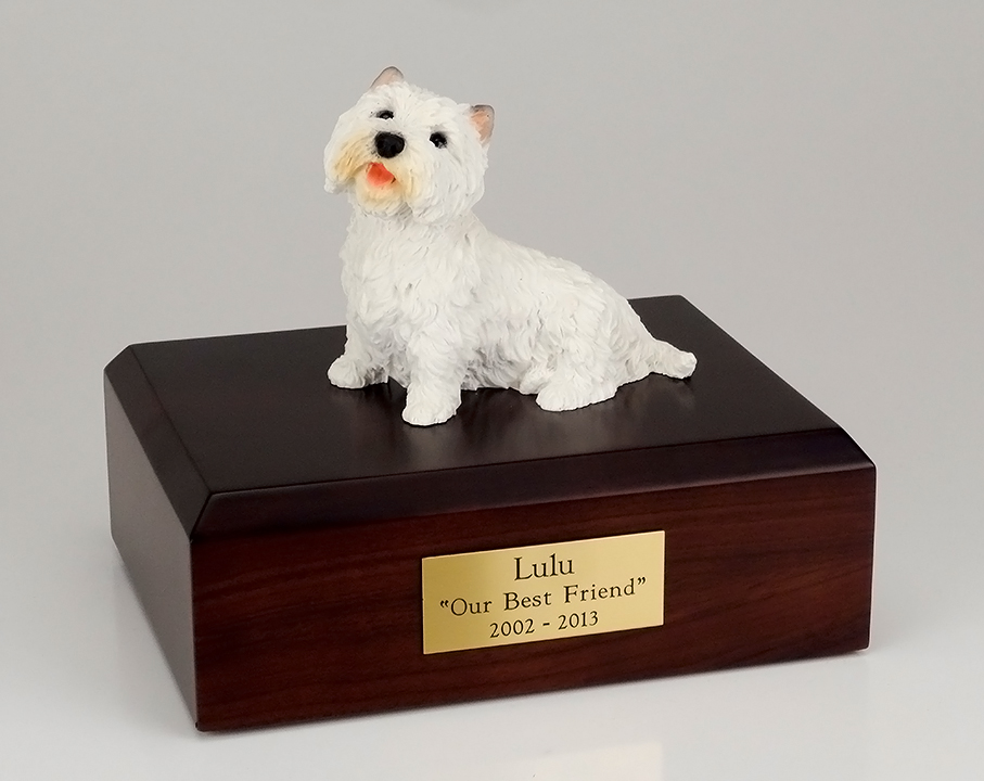 Dog, Westie - Figurine Urn