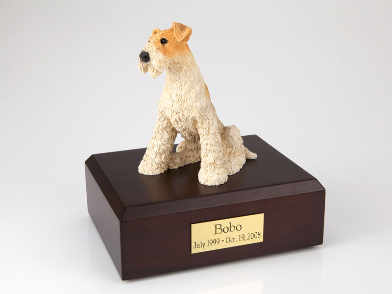 Dog, Fox Terrier - Figurine Urn