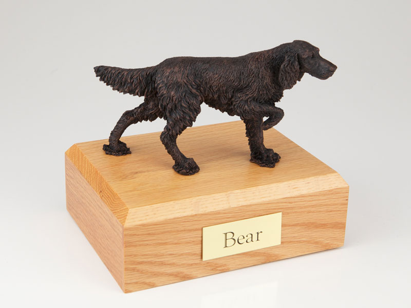 Dog, English Setter, Bronze - Figurine Urn