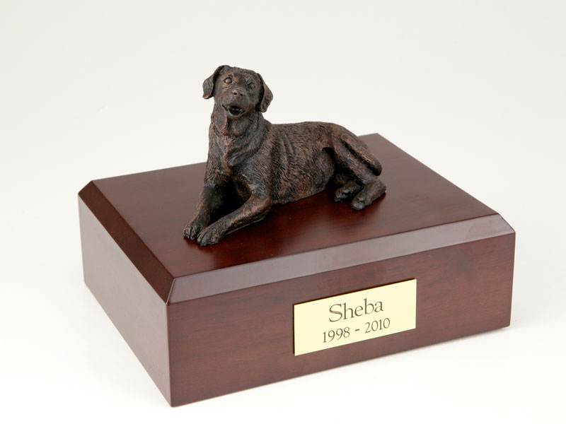 Dog, Labrador, Bronze - Figurine Urn