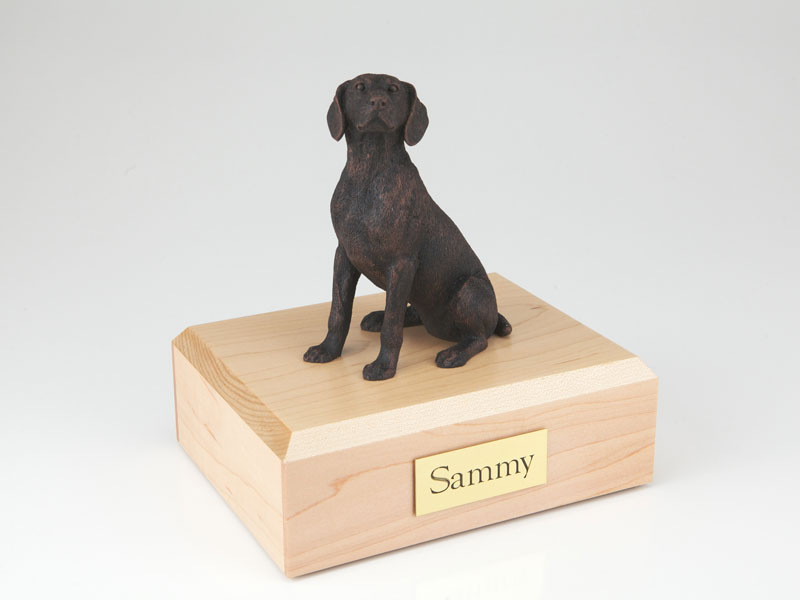 Dog, Weimaraner, Bronze - Figurine Urn