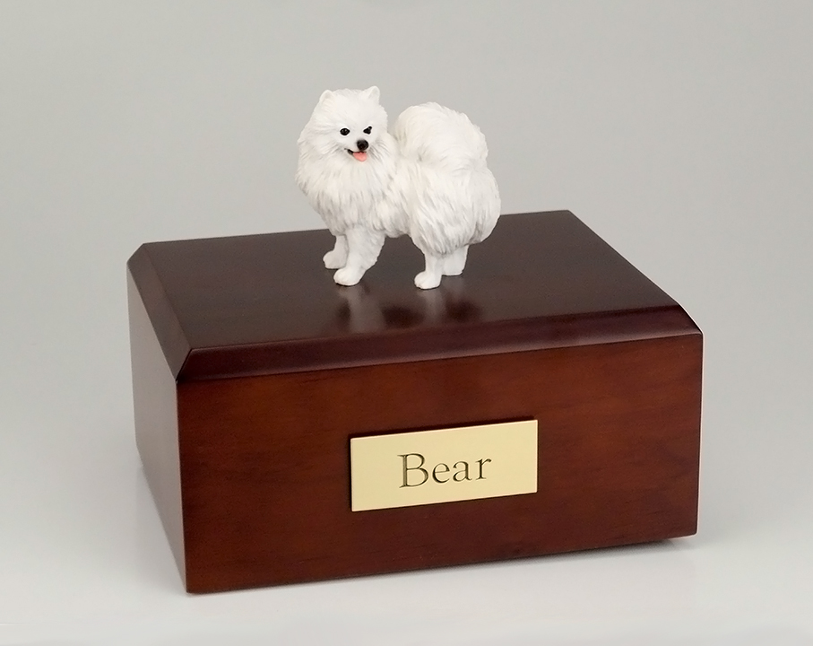 Dog, American Eskimo, Min. - Figurine Urn
