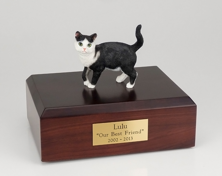 Cat, Tabby, Shorthair Standing - Figurine Urn - Click Image to Close
