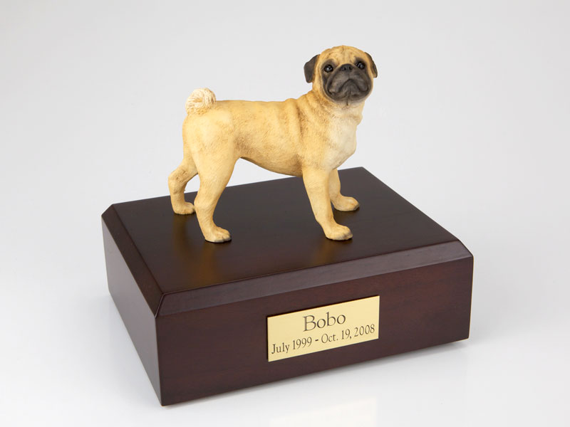 Dog, Pug - Figurine Urn