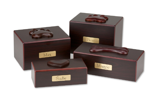 Simply Walnut Box w/ Engraved Plate and Ornament